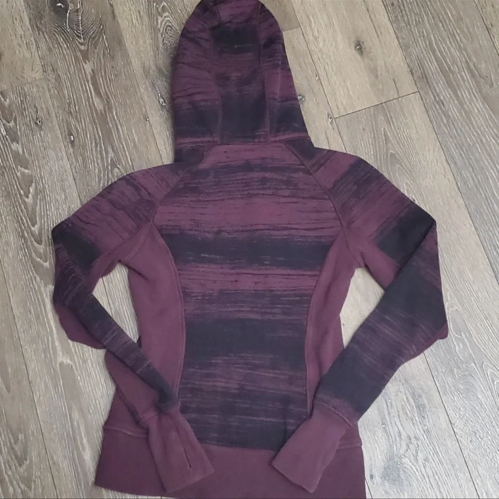 lululemon athletica Burgundy and Black Hoodie